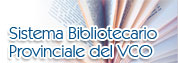 vai a Sistema bibliotecario provinciale del VCO